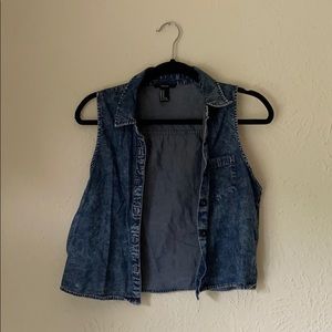 Light Jean Jacket Vest